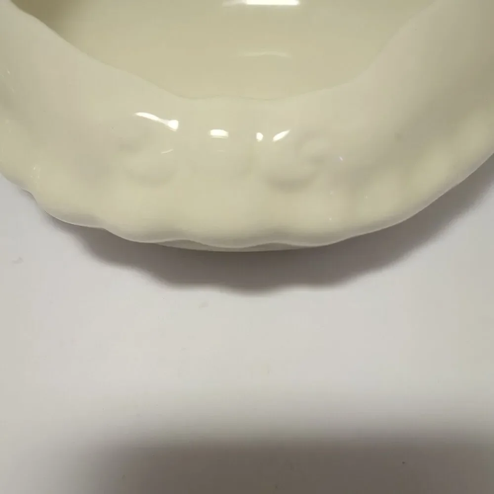 Vintage Imperial/ Deviled Crab  signed Hall Baking Dishes Set of 4 White